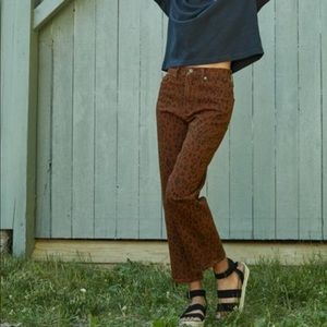 Leopard pattern pants size 6
